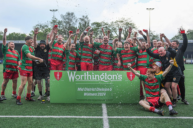 Deri RFC celebrating their cup win