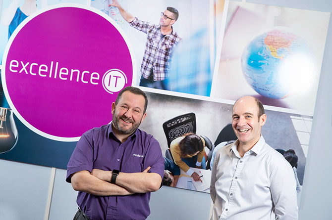 Excellence IT co-founders Andy Beer and Andy Jarlett-Green
