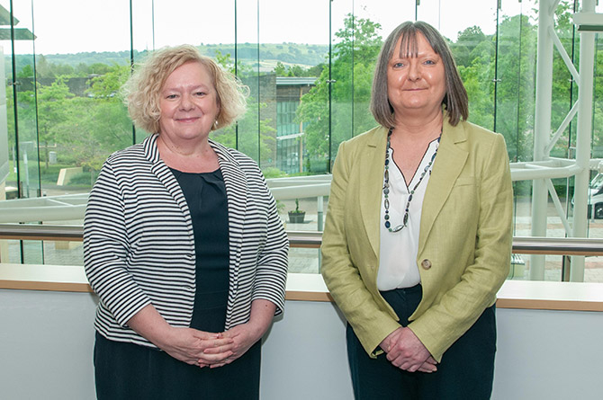 Gwent PCC Jane Mudd, left, with deputy PCC Eleri Thomas