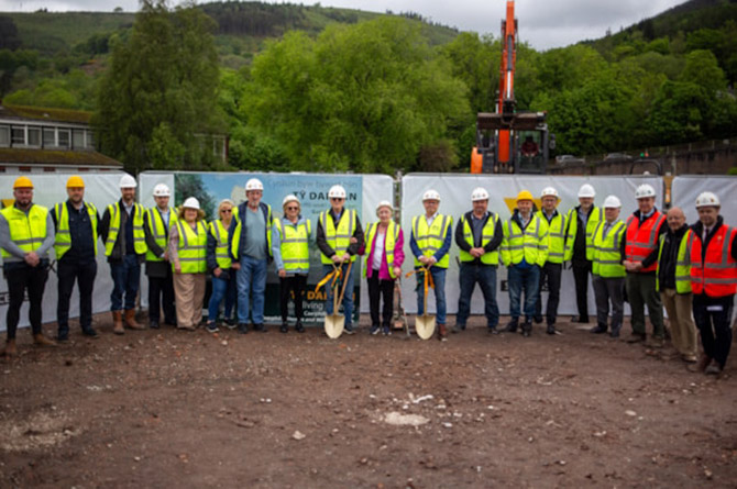 Construction work has begun on the former Ty Darran site