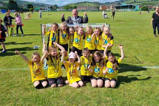 Caerphilly Castle Ladies and Girls FC welcomed 80 clubs to their summer festival 
