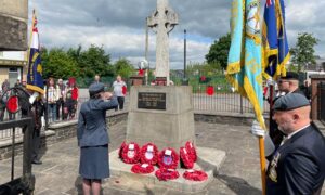Several branches of the military turned-up to pay their respects