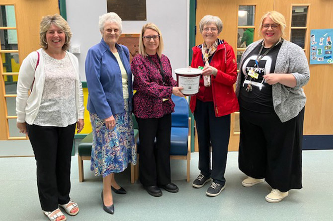 More than £600 has been donated to Trinity Fields School