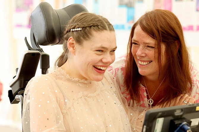 Izzy with mum Helen