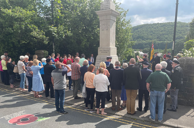 Members of the public also joined to watch the ceremony and see the bench