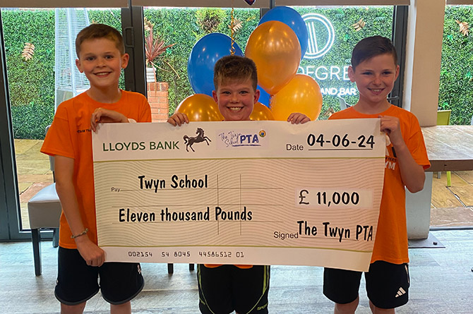 Twyn pupils raised £11,000 by running the Caerphilly 2k