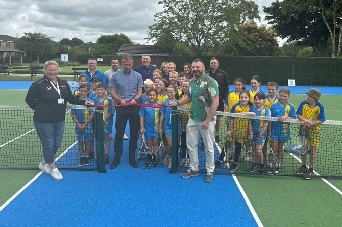 Blackwood Tennis Courts have undergone a huge refurbishment