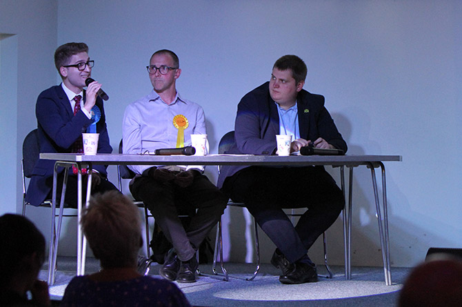 From left: Brandon Gorman, Steve Aicheler, and Phil Davies