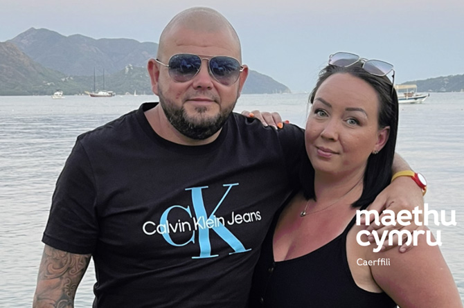 Alun and Kelly Selway have been fostering children in Caerphilly for six years