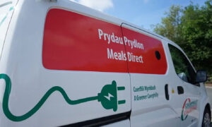 A Caerphilly County Borough Council Meals Direct van