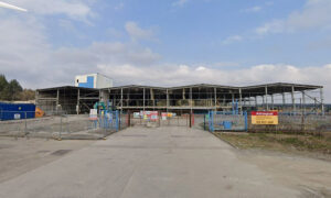 The TVR factory pictured in 2021, during refurbishment