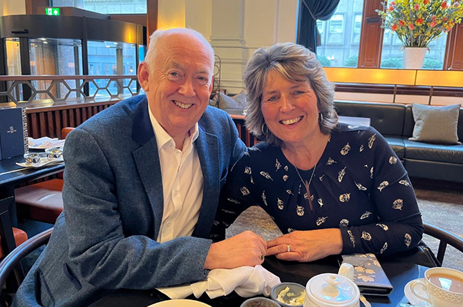 Wayne and his wife, Jayne
