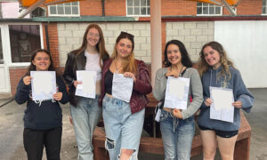 St Martin's School pupils received their A-level results