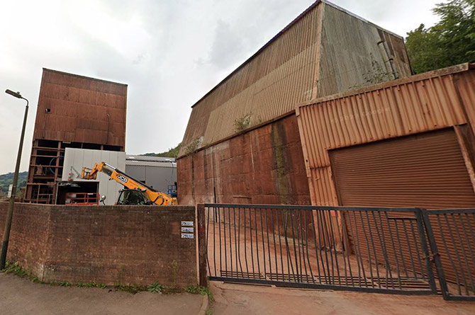 The former brickworks site on Dan y Graig Road, Risca, pictured in September 2023