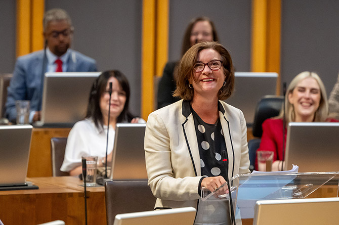 First Minister Eluned Morgan