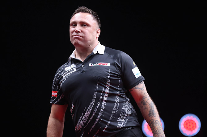 Gerwyn Price was knocked-out in the quarter-finals