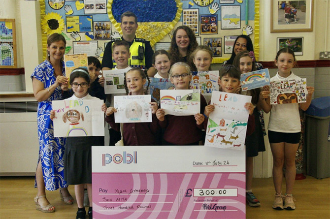 Primary school pupils have been designing posters to promote the LEAD initiative