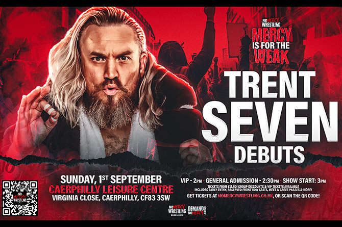 Former WWE star Trent Seven is coming to Caerphilly