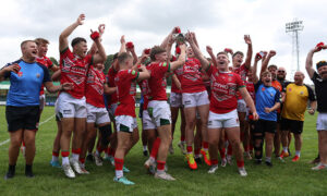 Wales U16s lift the Four Nations trophy in Neath