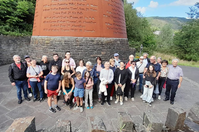 The group visited several historical sites in the area