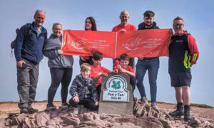 Ioan has already raised more than £500 since climbing the mountain in Brecon