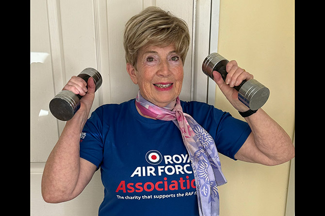 Marina Davies is set to take to the skies later today