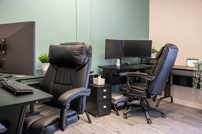 The co-working space at The Pantri, Risca