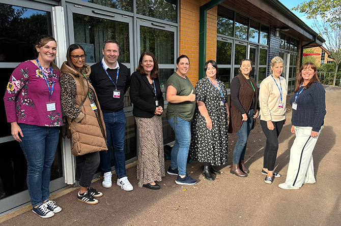 Members of Cwrt Rawlin's Parent-Teacher Association