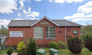 Rhydri Primary School, pictured in May 2021