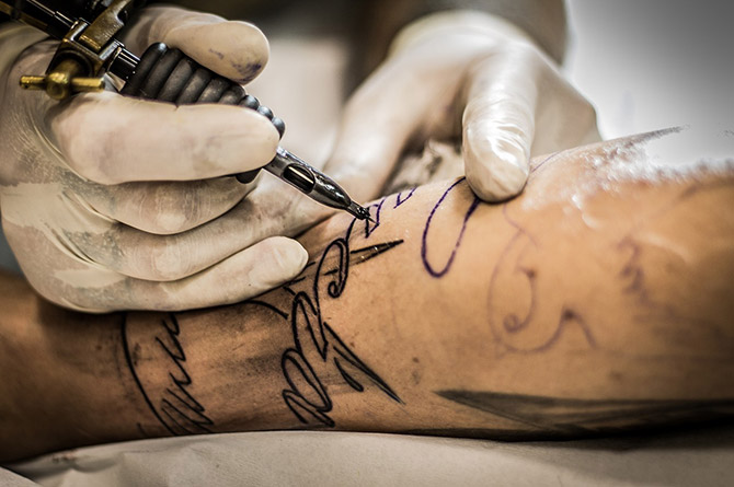 tattoo stock image