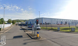 The entrance to Bedwas House Industrial Estate
