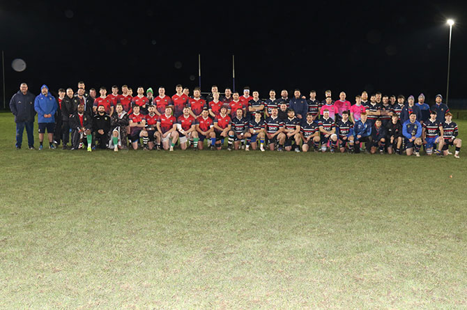Senghenydd, Nelson, and Penallta wore navy blue, while Bedwas, Caerphilly, and Machen wore red