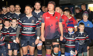 Players were given a guard of honour from players in Senghenydd's mini and junior section ahead of the game
