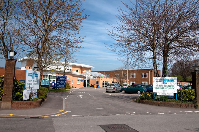 The current Velindre Hospital in Whitchurch