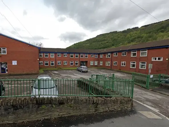 Castle Court, in Pontywaun, pictured in May 2021