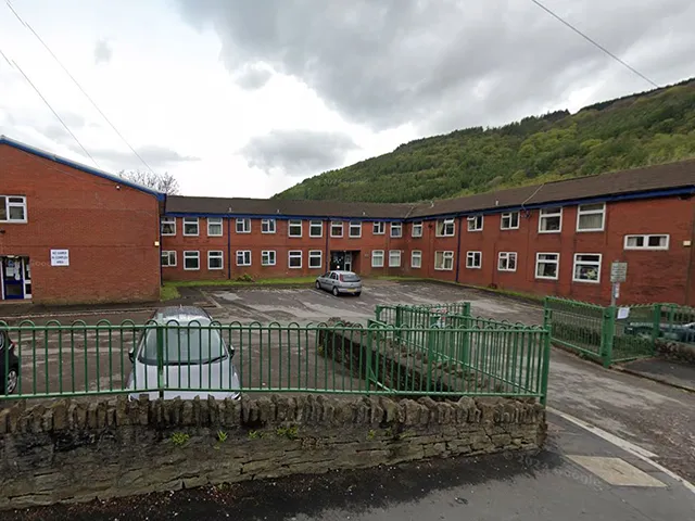 Castle Court, in Pontywaun, pictured in May 2021