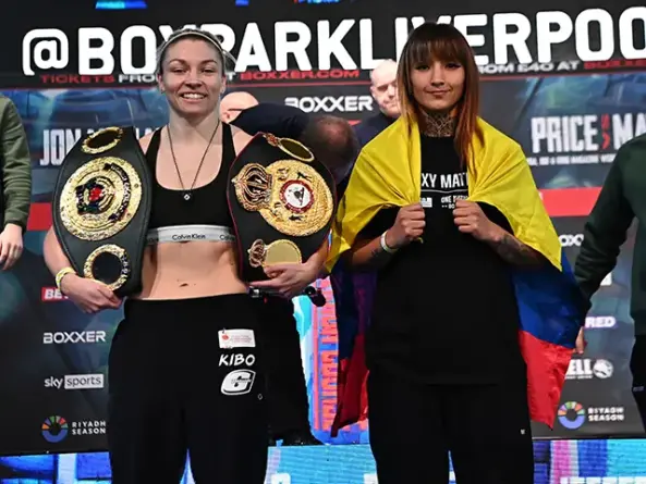 Lauren Price, left, will fight Bexcy Mateus, right, in Liverpool