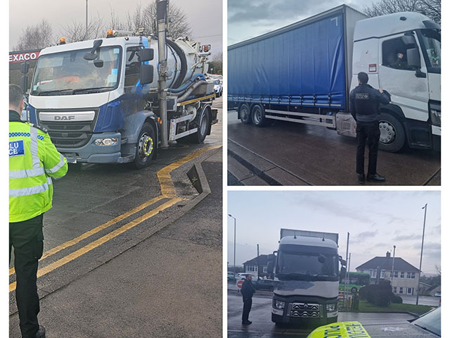 Gwent Police officers carried out patrols on the B4591