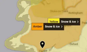 Weather warnings are in place for snow and ice this weekend