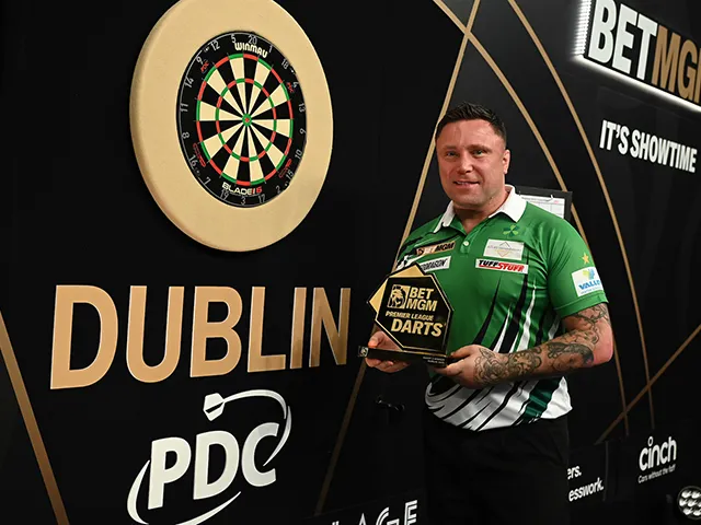 Gerwyn Price won Premier League Darts Night Three in Dublin