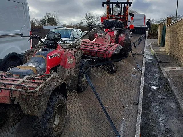 Two quad bikes have been seized by Gwent Police