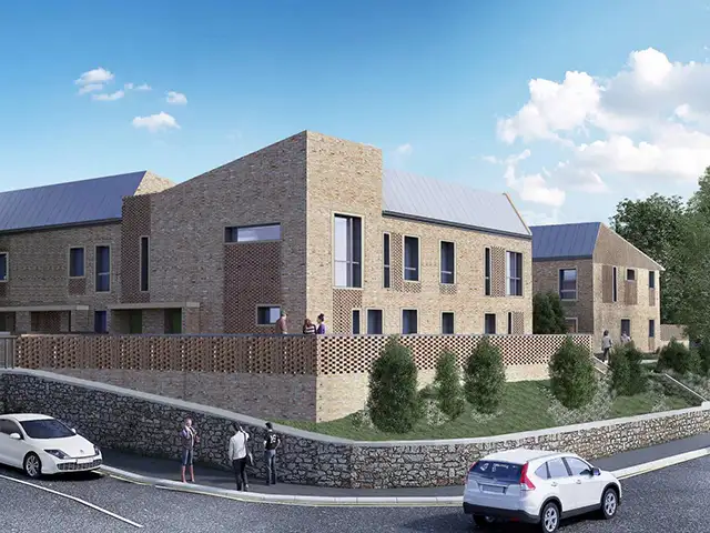 An artist's impression of the Silver Street housing redevelopment