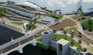 Artist impression of the Old Green Roundabout proposals