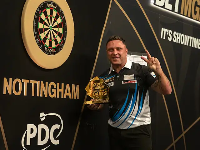 Gerwyn Price won Premier League Darts Night 6 in Nottingham