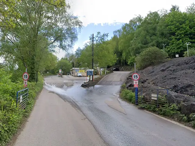 The entrance to Machen Quarry