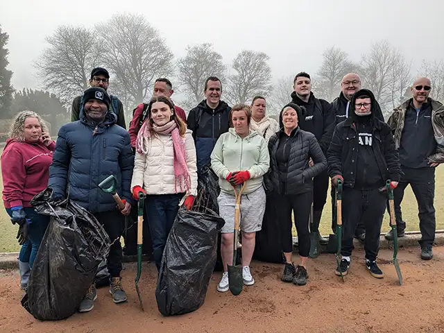 Staff and patients from St Teilo's helped the volunteer efforts