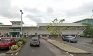 Proposed location of a new Aldi, East Retail Park, Newport, pictured in September 2023