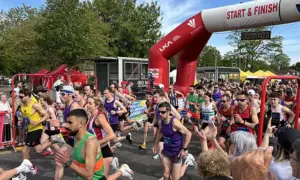 There was a record number of entries for the 2025 Caerphilly 10k and 2k races