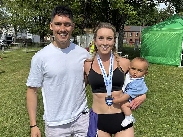 Olivia Tsim with husband Jai and son Alexis