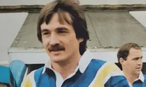 Gordon Pritchard during his playing days at Cardiff City Blue Dragons
